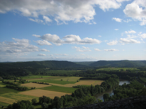 "views of Lot valley, Cahors"