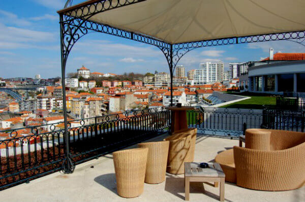 The Yeatman Hotel has several seating areas that offer great views of Porto 