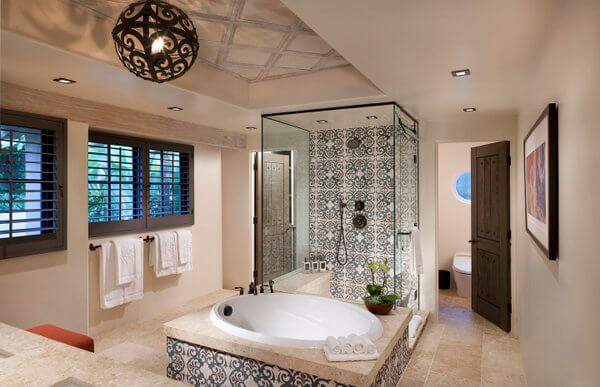 Bathroom, Rancho Valencia Resort, San Diego, California