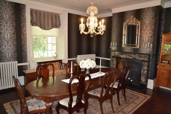 Dining room, Brockamour Manor, Niagara-on-the-Lake, Ontario, Canada