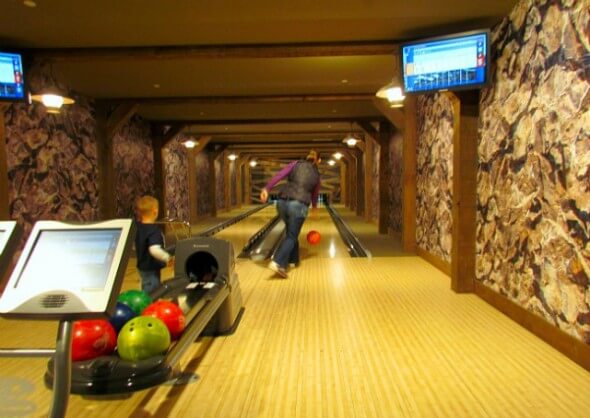 Reserve your bowling party at One Ski Hill Place's two-lane bowling alley.