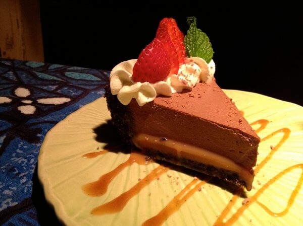 Chocolate pie, Mama's Fish House, Maui, Hawaii 