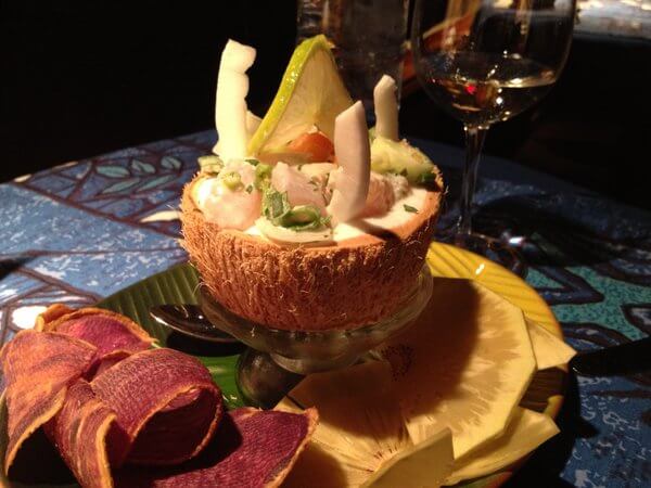 Tahitian ceviche, Mama's Fish House, Maui, Hawaii