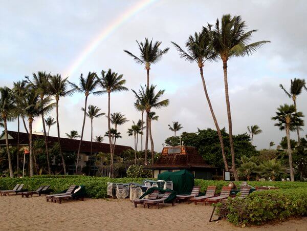 Rainbow over Ka'anapali Beach, Maui