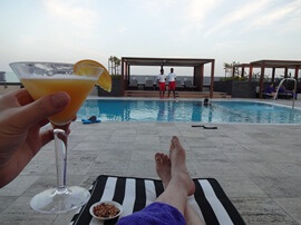 Passion Fruit Martini at the Pullman Pool in Dubai