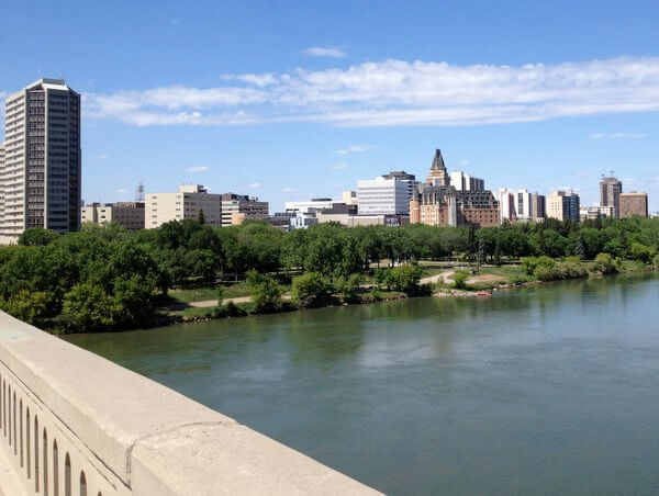 South Saskatchewan riverfront, Saskatoon, Saskatchewan, Canada