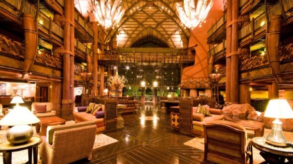 More views of the inspirational lobby of Disney's Animal Kingdom Lodge