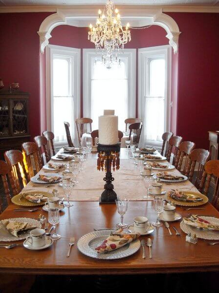 Dining room, Hillcrest House B&B, Waterloo, Ontario, Canada 