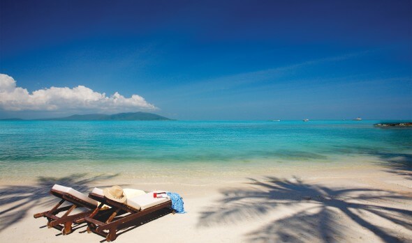 Koh Samui Beach front at Melati Beach Resort & Spa in Thailand.