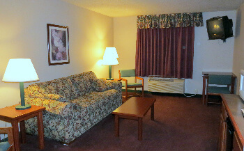 de smet inn  king suite living room