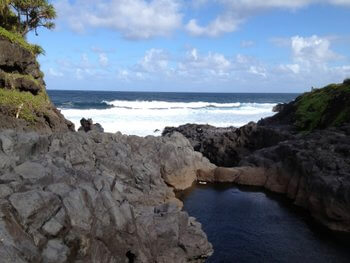 Shoreline east of Hana, Maui, Hawaii