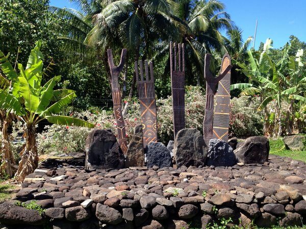 Archeological site, Huahine, French Polynesia