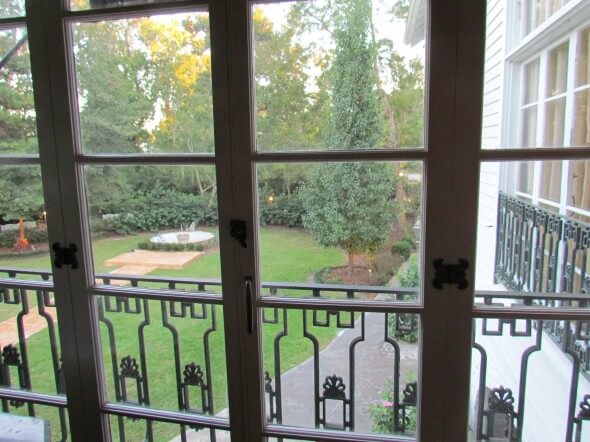 overlooking the courtyard of Annadele's Plantation