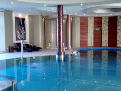 The pool at the palace spa