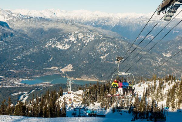 New high speed Crystal Chair, Blackcomb Mountain, Whistler British Columbia Canada