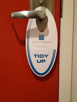 Tidy up, Hotel Murano, Tacoma, Washington 