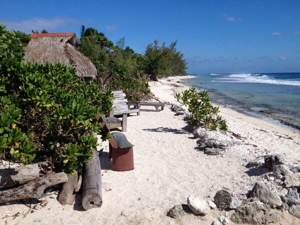 Beach in Moorea, South Pacific