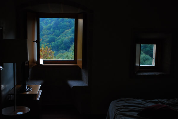 One of the rooms at Parador de Santo Estevo