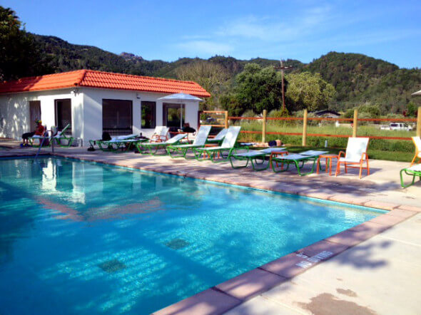 Pool at the Sunburst Calistoga