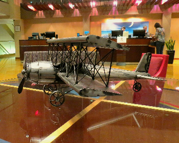 A nod to Ohio's aviation history in the lobby