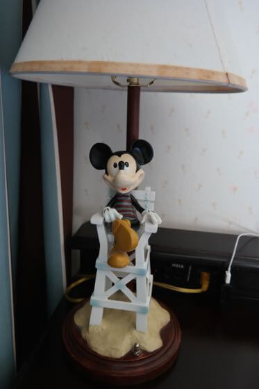 A Lamp in a room at Disney's Beach Club