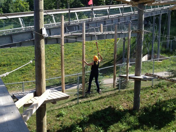 Low ropes course, Blue Mountain, Ontario