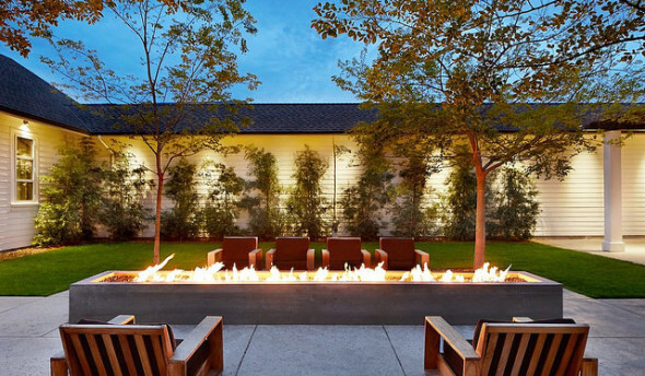 Solage, fire pit, Calistoga, California