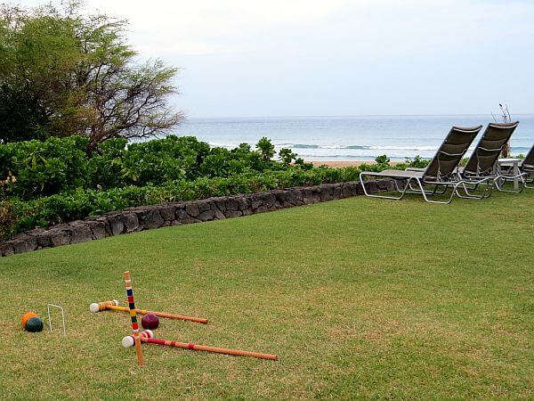 Outside games at Hapuna Beach Prince Hotel 