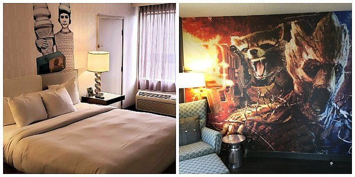 Superheroes floor & rooms at The Curtis Hotel Denver