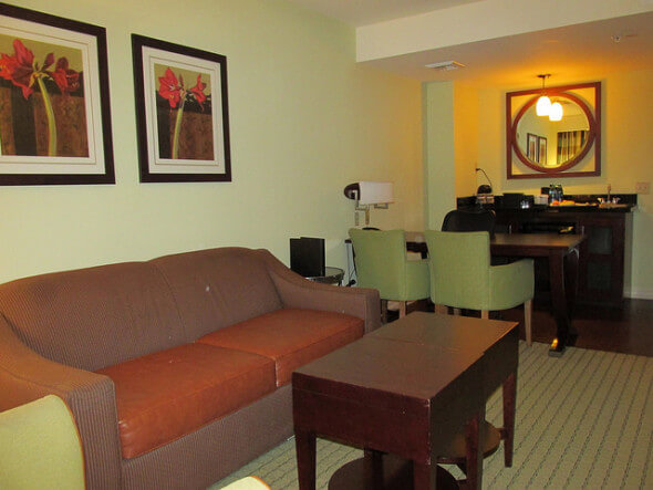 Embassy Suites, living room