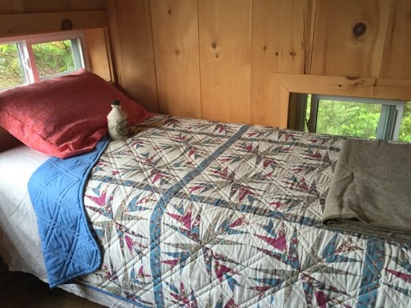 Cabin interior, Island Spirits, Rice Lake, Ontario