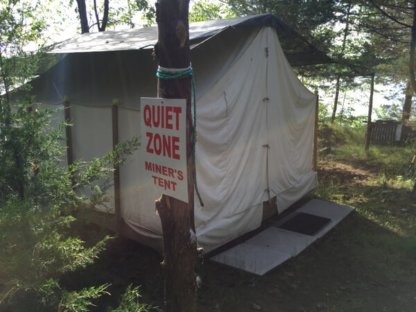 Miner's Tent, Island Spirits, Rice Lake, Ontario