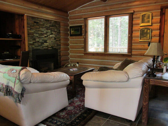 Triple Creek Ranch, log cabin, Montana