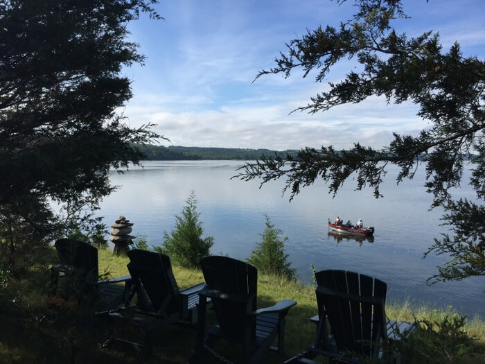 Waterfront view, Island Spirits, Rice Lake, Ontario