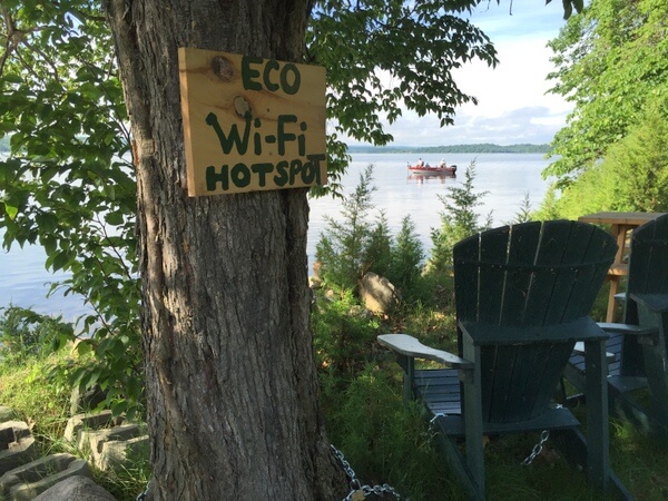 Wifi Hotspot, Island Spirits, Rice Lake, Ontario