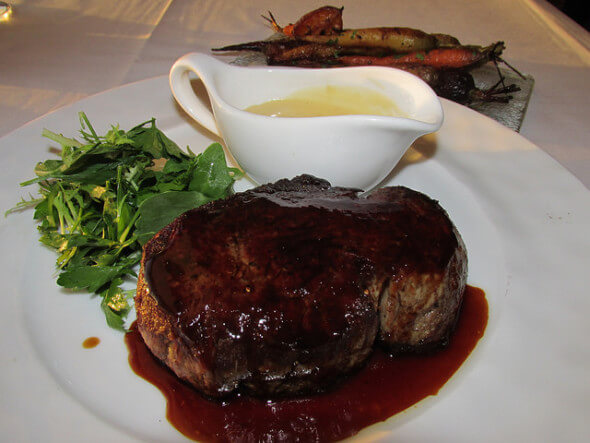 Pacific's Edge, Hyatt Carmel Highlands, steak