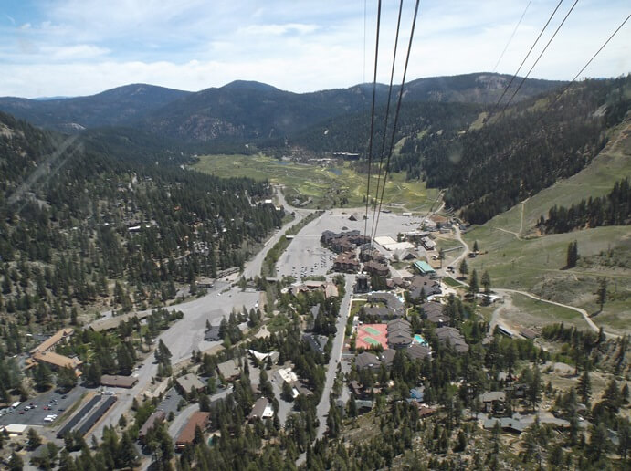 Aerial tram in Village at Squaw Valley