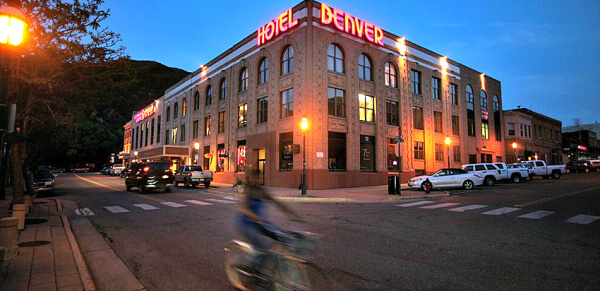 Just 3 hours west of Denver, the Hotel Denver in Glenwood Springs, Colorado, is close to our favorite hot springs, Iron Mountain.