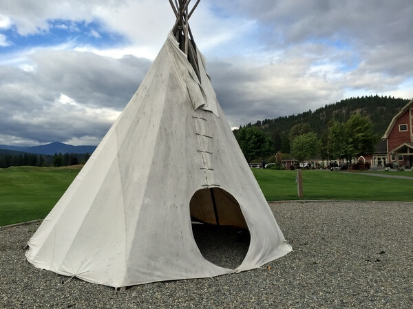 Teepee, St. Eugene Resort, Cranbrook, BC Canada