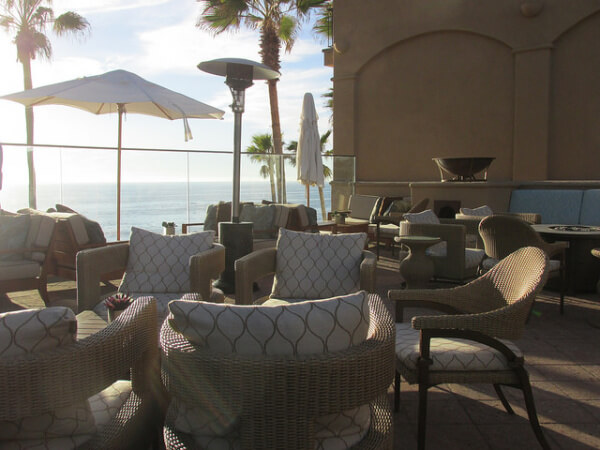 patio, laguna beach, pacific ocean, california