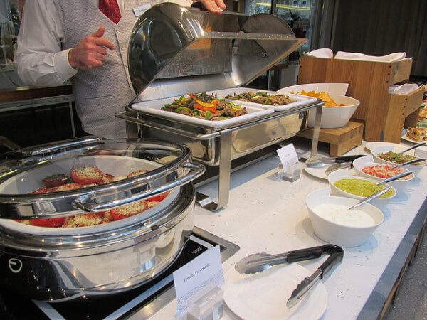 buffet, viking river cruise, viking longship, gourmet dining