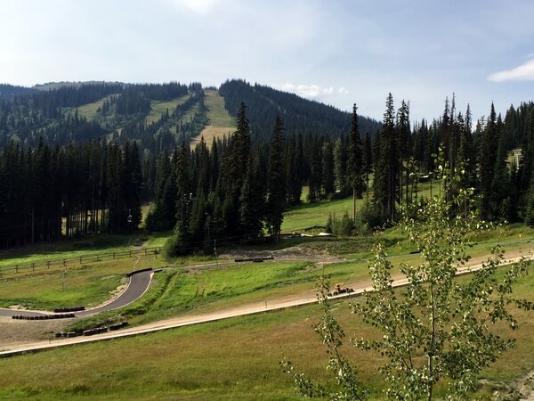 Guest room view, Sun Peaks Grand Hotel, BC, Canada