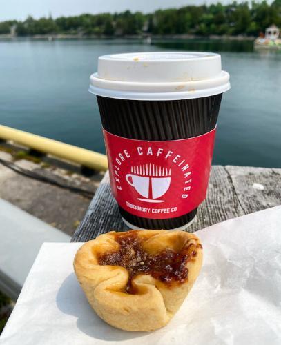 Butter tart from Little Cove Bakery, Tobermory, Bruce Peninsula Ontario Canada