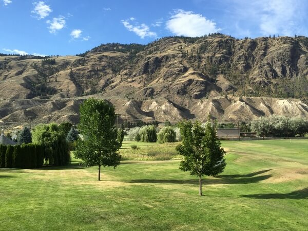 Desert hills, South Thompson Inn, Kamloops, BC Canada