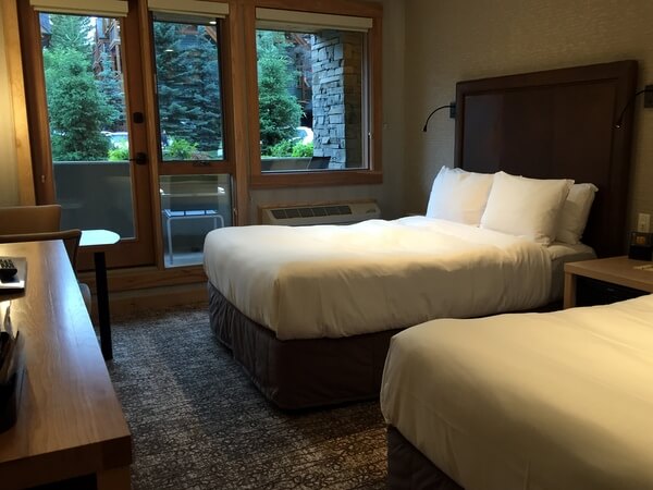 Guest room, Moose Hotel, Banff Alberta Canada