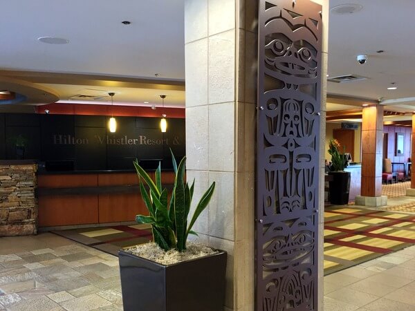 Lobby, Hilton Resort & Spa, Whistler, BC Canada