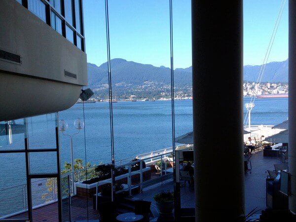 Lobby views, Pan Pacific Hotel Vancouver, BC Canada