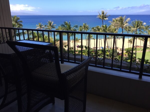 View from the lanai, Ka'anapali Ali'i Resort, Maui, Hawaii