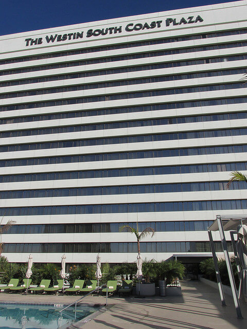 westin south coast plaza, south coast plaza hotel, costa mesa hotel