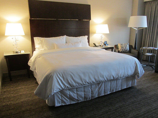 heavenly bed, king bed, westin south coast plaza, costa mesa, california